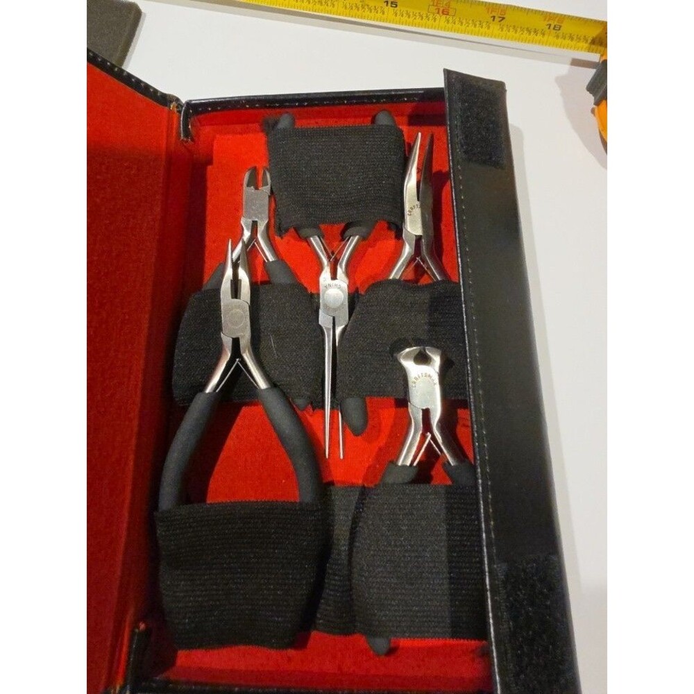 Craftsman Professional 5 Pc Precision Mini Pliers Set Vintage Original Case